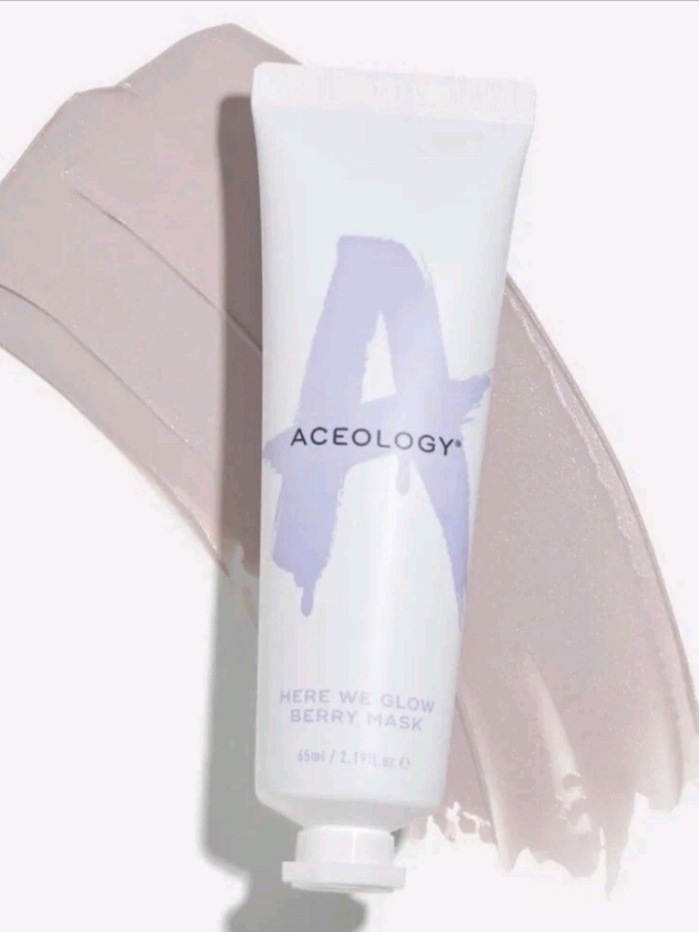 ACEOLOGY HERE WE GLOW BERRY MASK 2.19 oz Brighten, Protect, Renew!